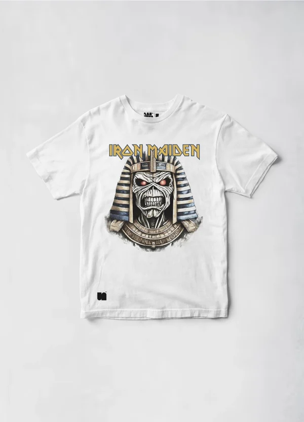 Camiseta-IronMaiden-PowerSlave-Blanco